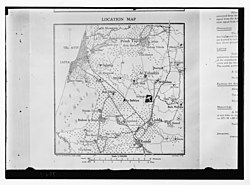 Location map of Lydda aerodrome LOC matpc.03420